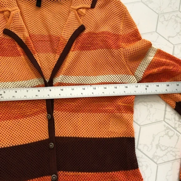 Escada Orange Cardigan Sweater - Picture 7 of 11
